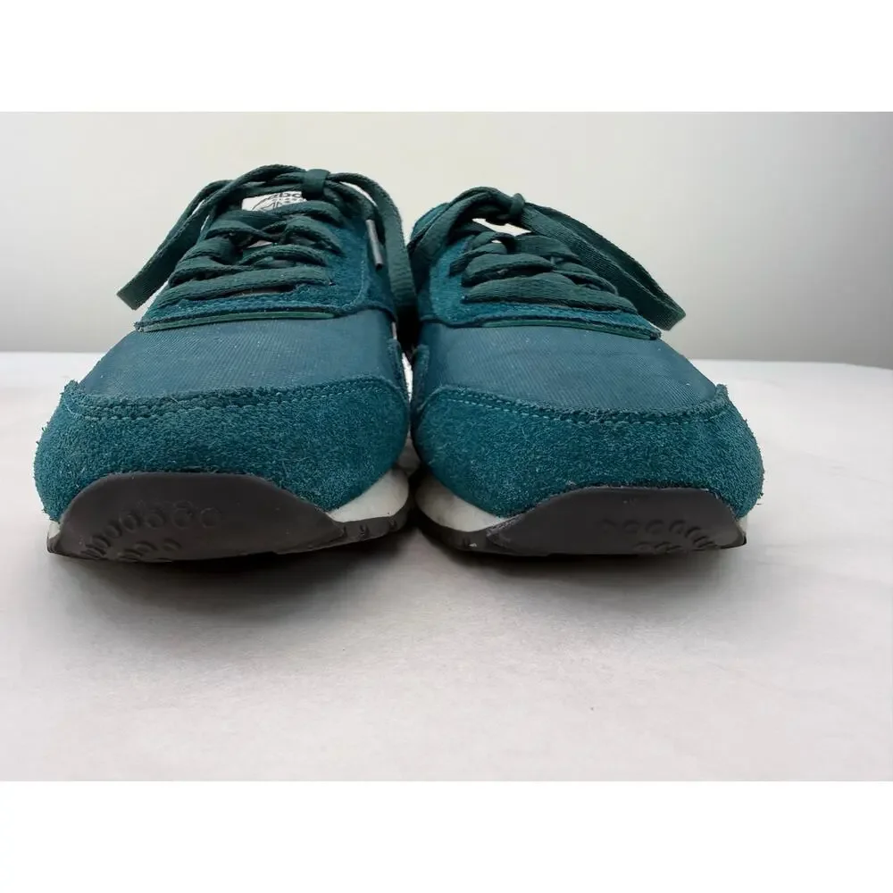 Reebok Classic Nylon Teal Suede Sneakers Men’s Size 7.5 Retro Running Shoes